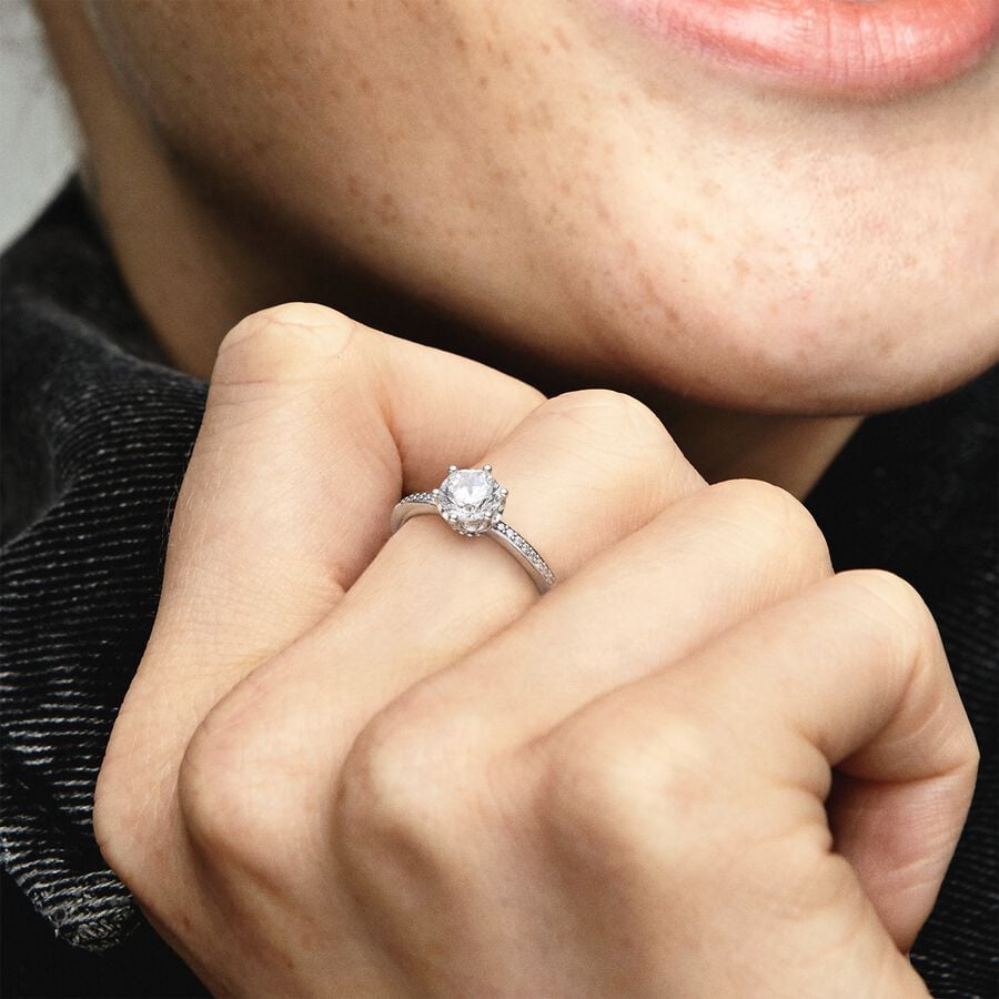 Anello Corona Scintillante