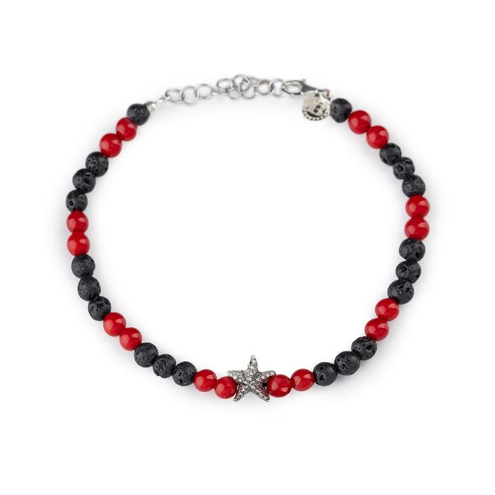 Bracciale Lava Stella Corallo