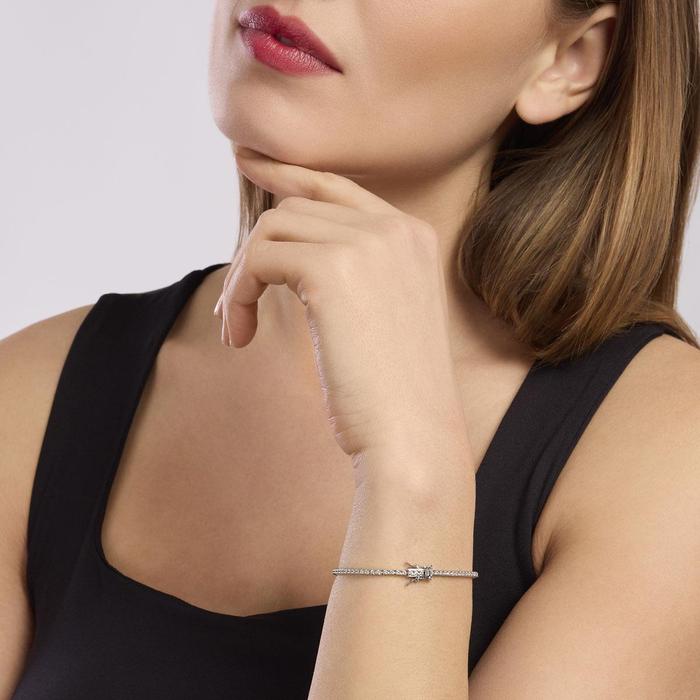 Bracciale tennis in argento con zirconi Tennis Club