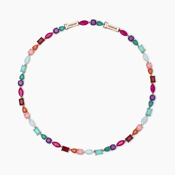 Girocollo con fusion stone multicolor Santorini