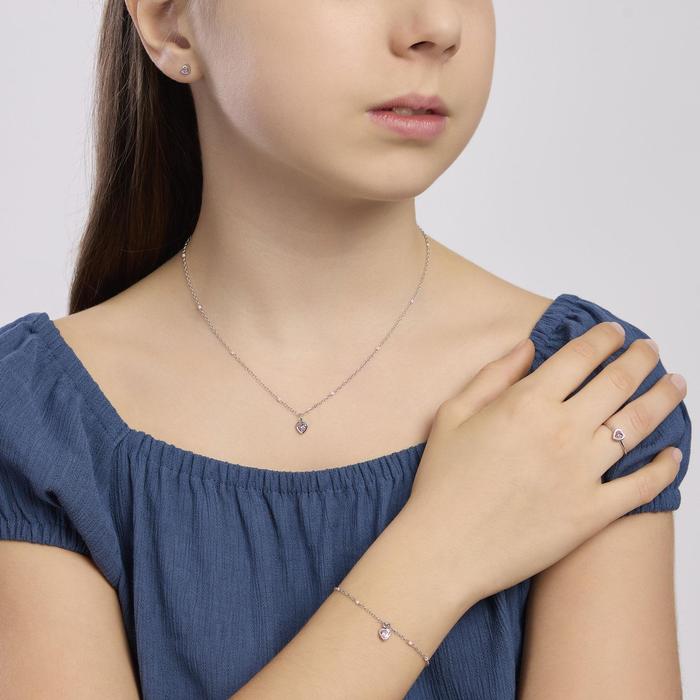 Orecchini da bambina con cuore Petit Cœur