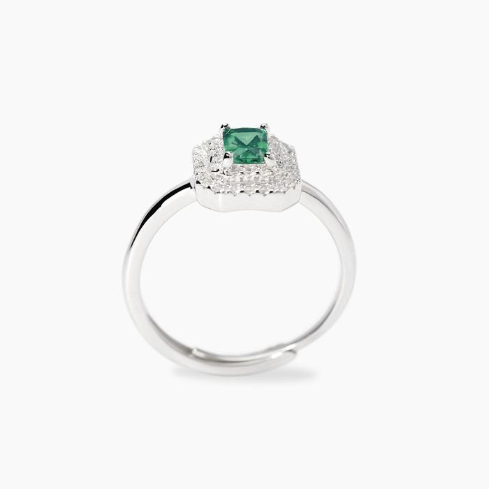 Anello con smeraldo sintetico VITTORIA