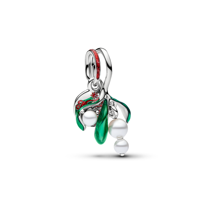 Charm Pendente Vischio di Natale