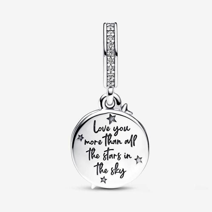 Charm Pendente Cielo con Stelle Cadenti