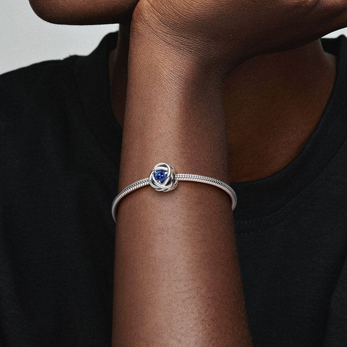 Charm Cerchio Eterno Blu Settembre