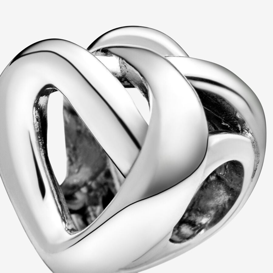 Charm Cuore Intrecciato