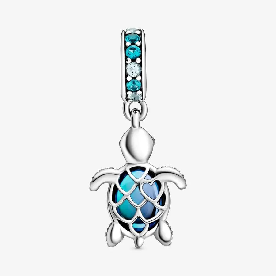 Charm Pendente Tartaruga Marina Vetro di Murano