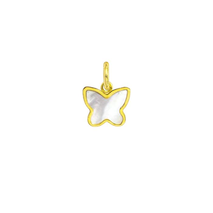 Charm Farfalla in Oro e Madreperla