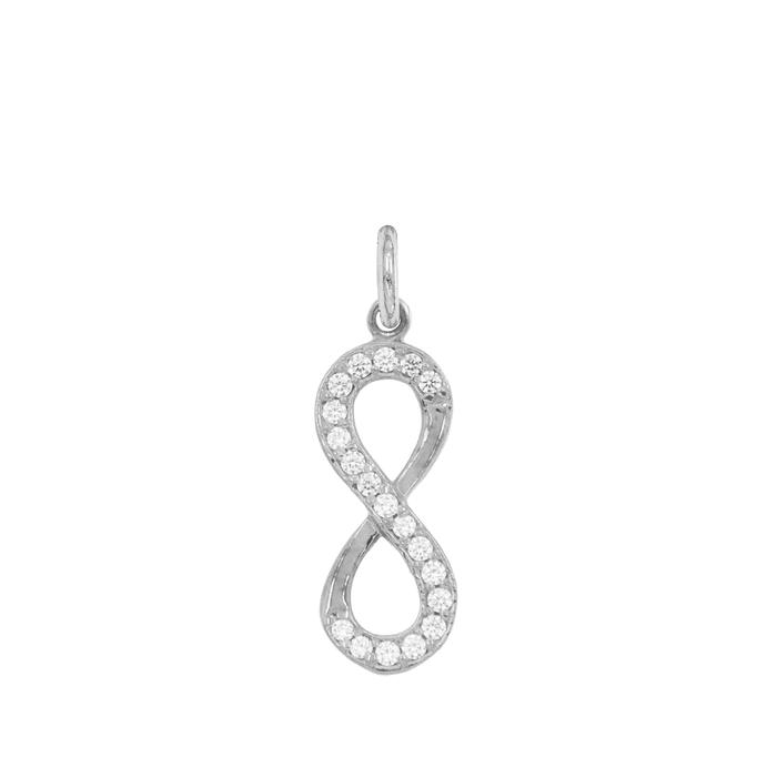 Charm Infinito in Oro e Zirconi