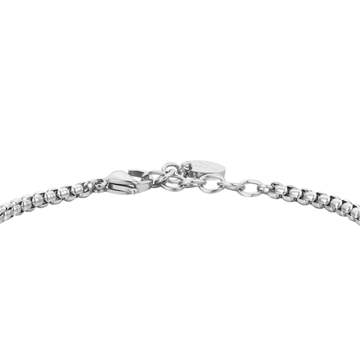 BRACCIALE UOMO IN ACCIAIO PIETRE OCCHIO DI TIGRE