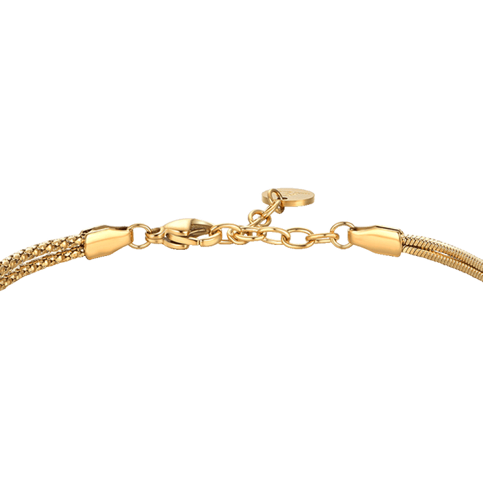 BRACCIALE UOMO IN ACCIAIO IP GOLD CON NODO