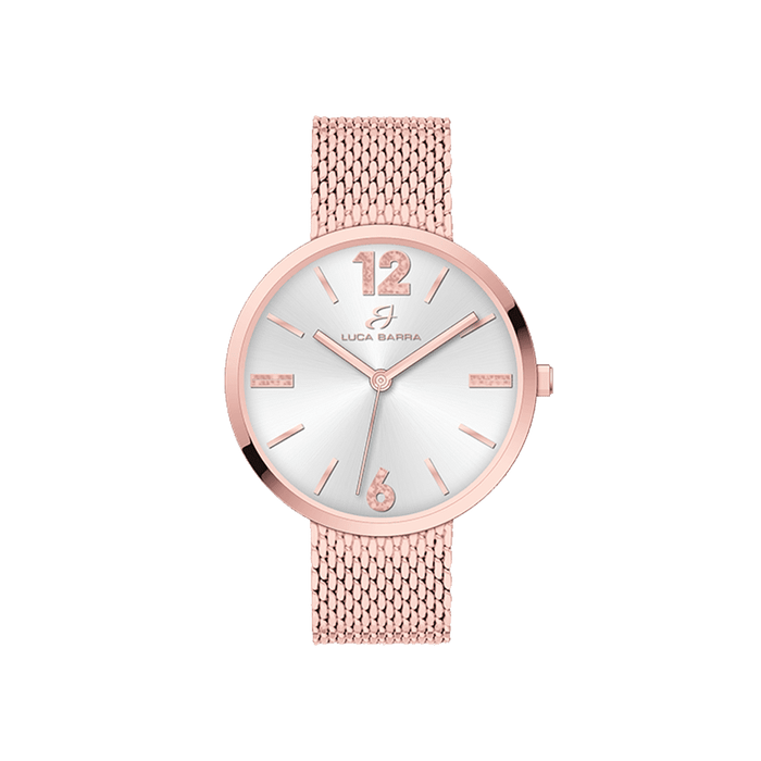 OROLOGIO DONNA IN ACCIAIO MAGLIA MILANO IP ROSE GOLD