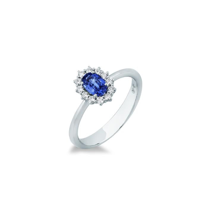 Anello zaffiro e br