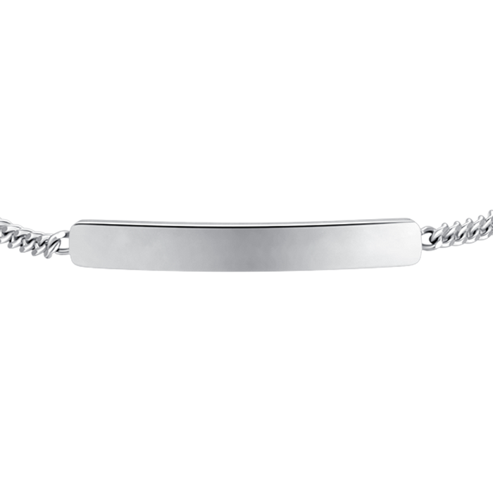BRACCIALE BAMBINO IN ACCIAO CON PIASTRA