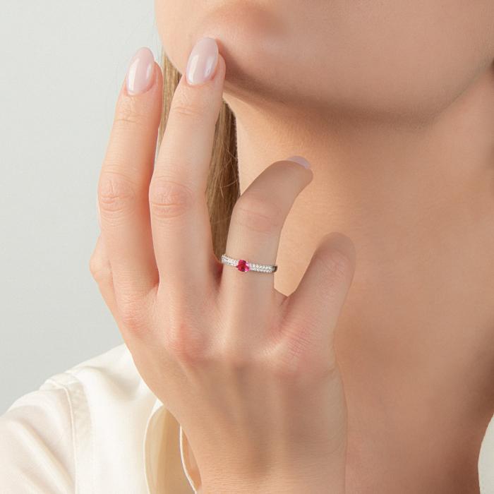 Anello rubino e br