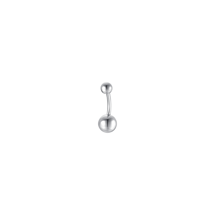 PIERCING OMBELICO DONNA IN ACCIAIO CON SFERE IN ACCIAIO