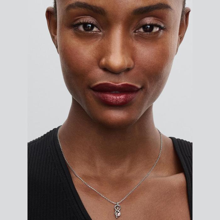Collana Legame Infinito con Perla Rosa Artificiale