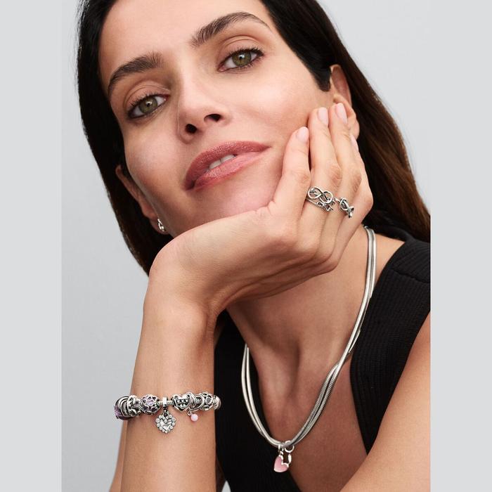 Charm Pendente Doppio Cuore Nessuna come Te
