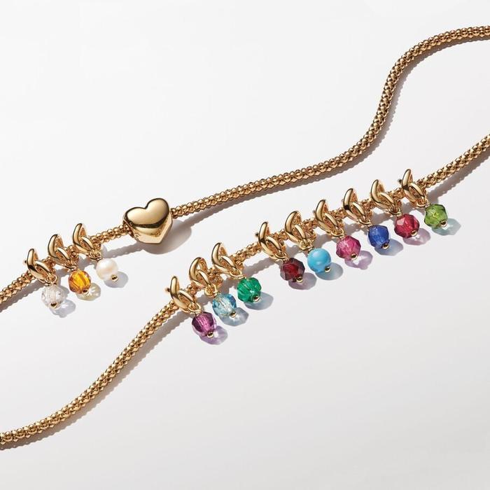 Charm Pendente Cerchio Eterno Bianco Perla d’Acqua Dolce Coltivata Giugno
