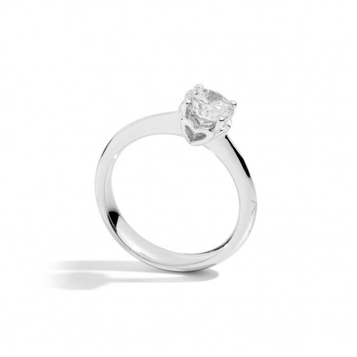 Anello anniversary solitario br 0.42