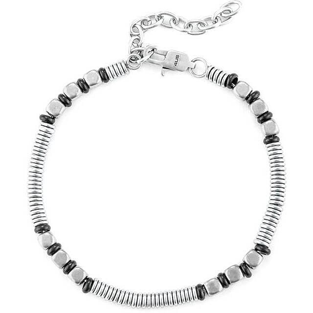 Bracciale acciaio ematite