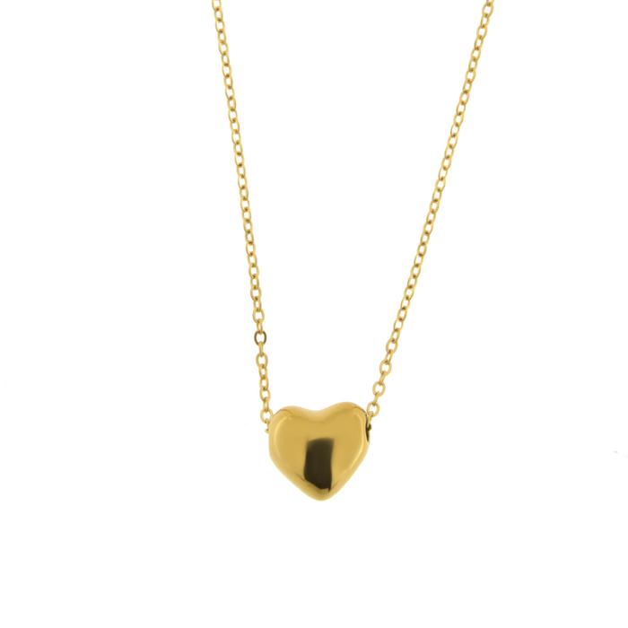 Collana in Acciaio con cuore pendente