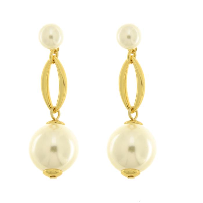 Orecchini in Metallo con perle