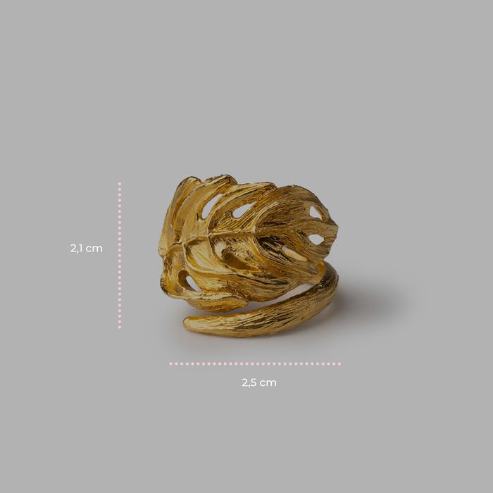 Anello Monstera Gold