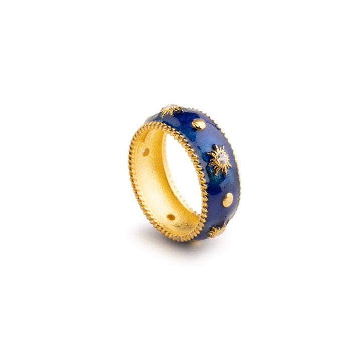 Anello Sole Lapilli fascia grande