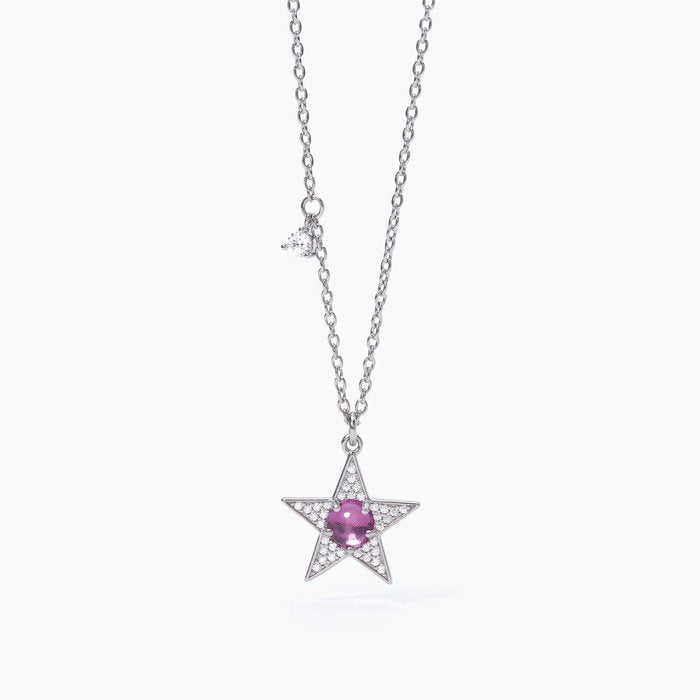 Girocollo stella con tormalina sintetica STARLET