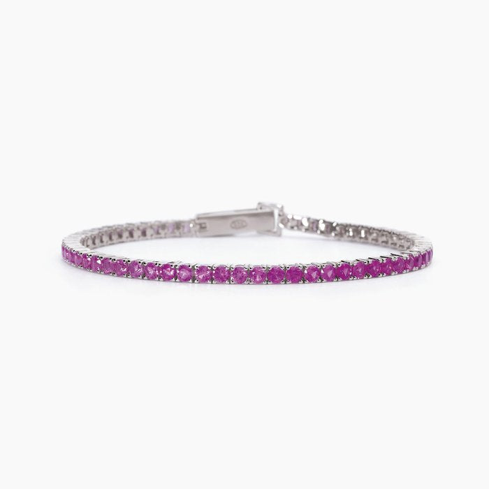 Tennis donna in argento con tormalina sintetica TENNIS CLUB
