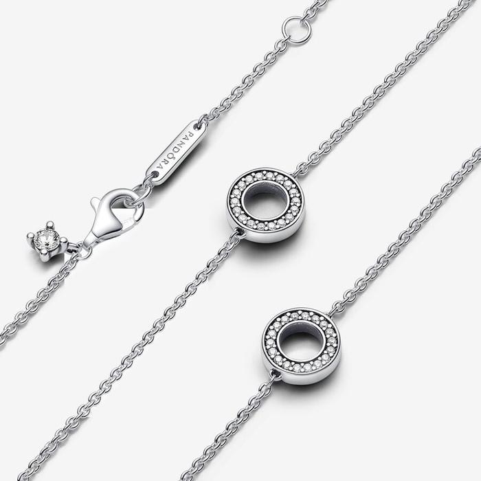Collana Cerchi Pavè