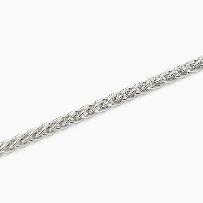 Bracciale in argento con catena spiga EVERY DAY