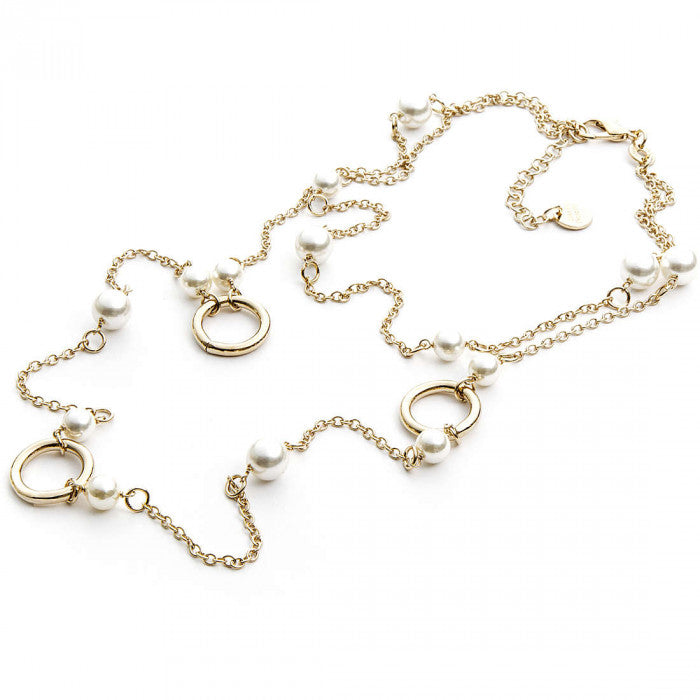 Collana gold pearl