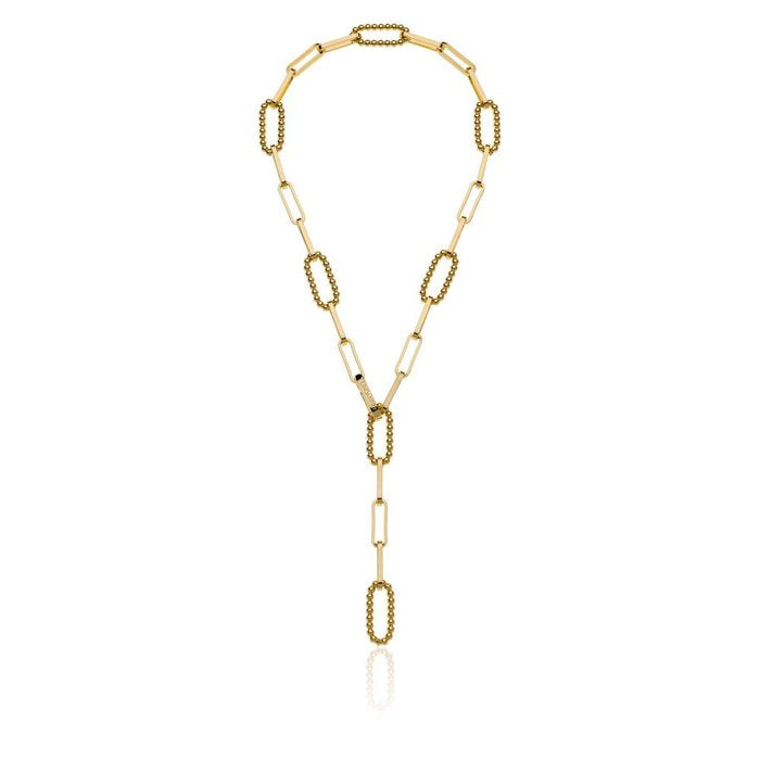 Collana con maglie di catena a palline