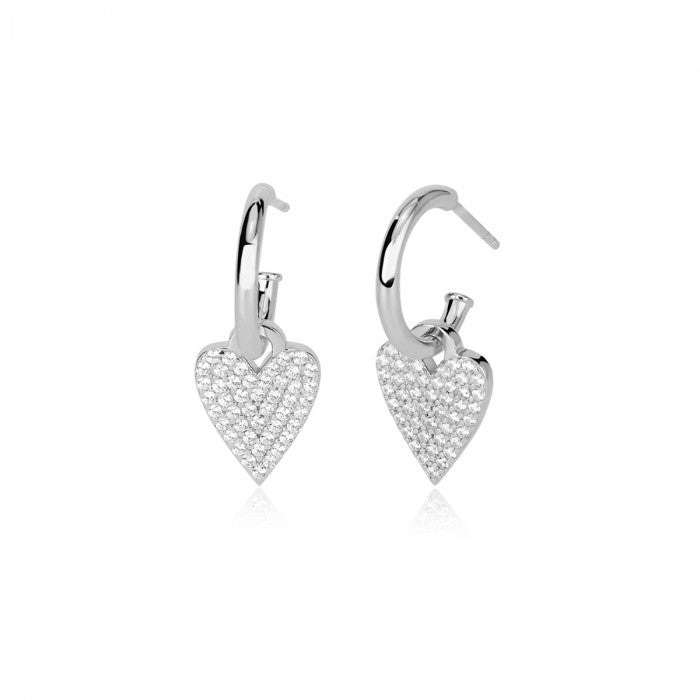 ORECCHINI CUORE PAVÉ