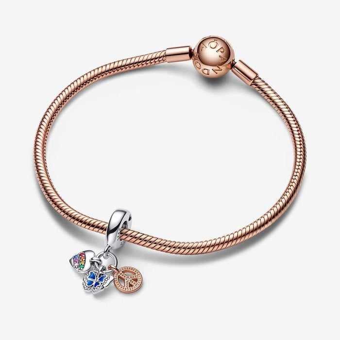Charm Pendente Pace, Amore e Libertà