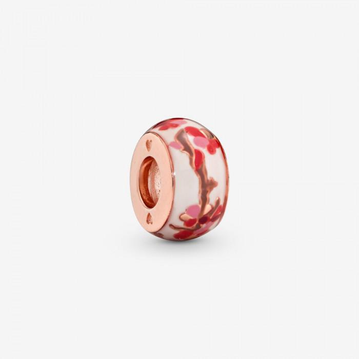 Charm distanziatore Fiore di pesco rosa - gioielleriaperdichizzi.it