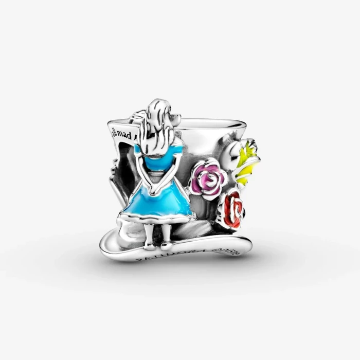 Charm Alice nel paese delle meraviglie Disney e tea party del Cappellaio matto
