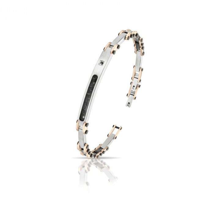 Bracciale s/rigido piastra br neri 0.015