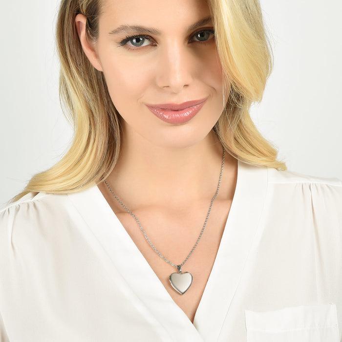 COLLANA DONNA IN ACCIAIO CON CUORE