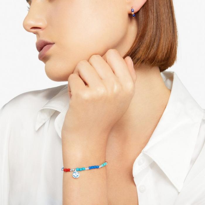 Orecchini hoop mini granelli