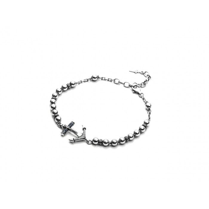 Bracciale pallini ancora