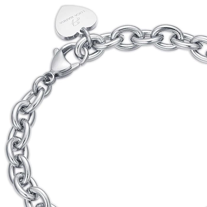 Bracciale In Acciaio Con Cuore Anniversario