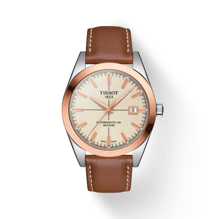 Tissot Gentleman Powermatic 80 Silicium Solid 18K Gold Bezel