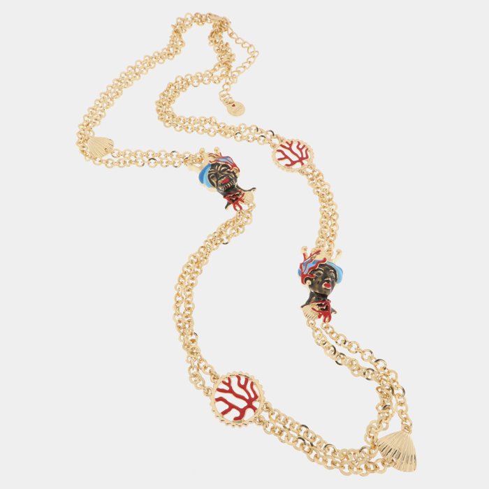 Collana in Metallo con testa di moro siciliana