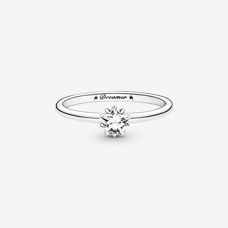 Anello Solitario Stella Celeste