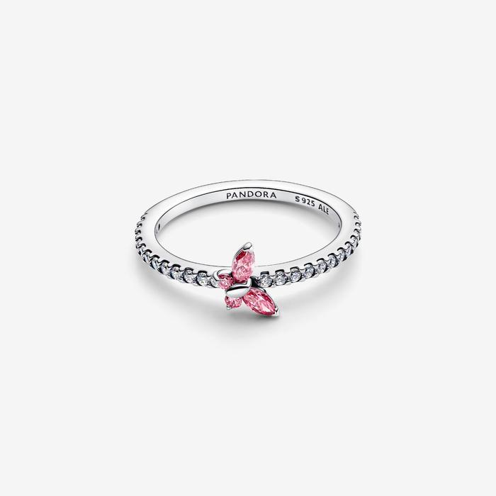 Anello Farfalla scintillante