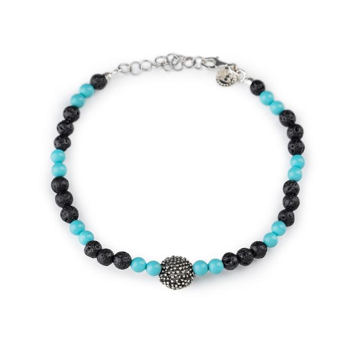 Bracciale   Lava Riccio Turchese