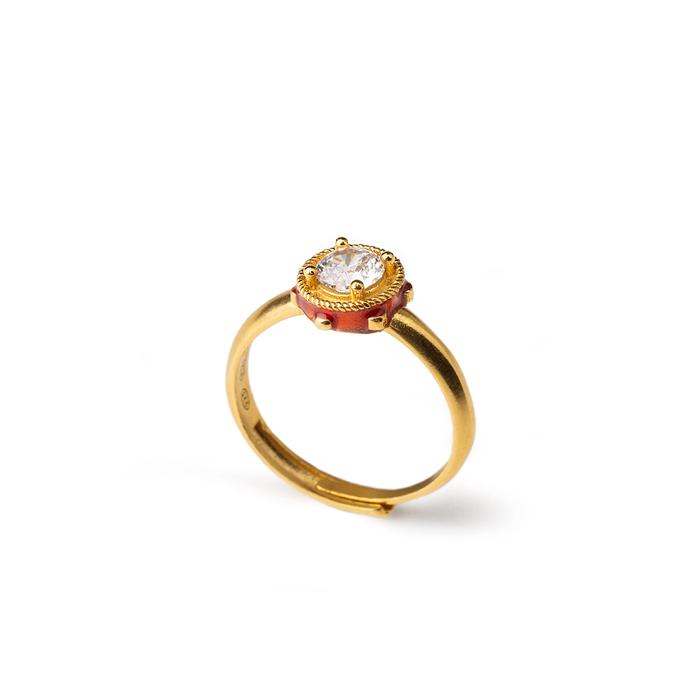 Anello Mini Tamburello Gemma